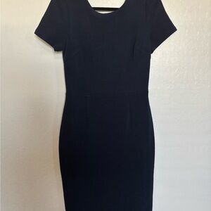 Boden Navy Short Sleeve Midi Dress. Size 8